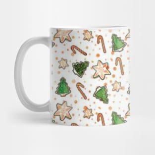 Christmas pattern mask Mug